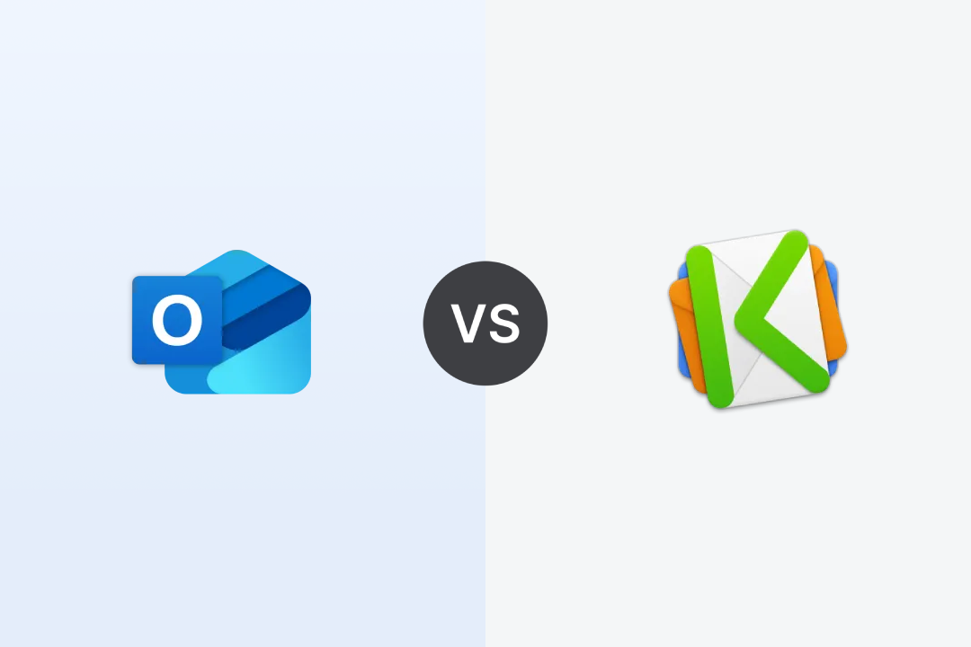 Outlook for Windows vs Kiwi for Gmail Comparison Image