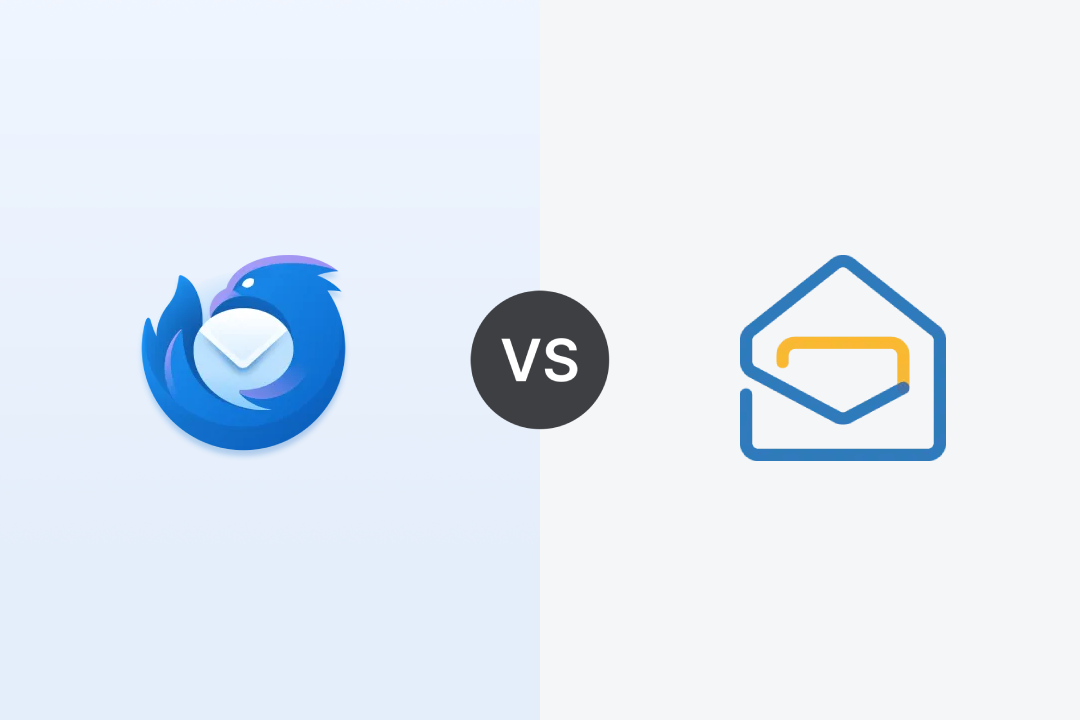 Thunderbird vs Zoho Mail Desktop Lite Comparison Image