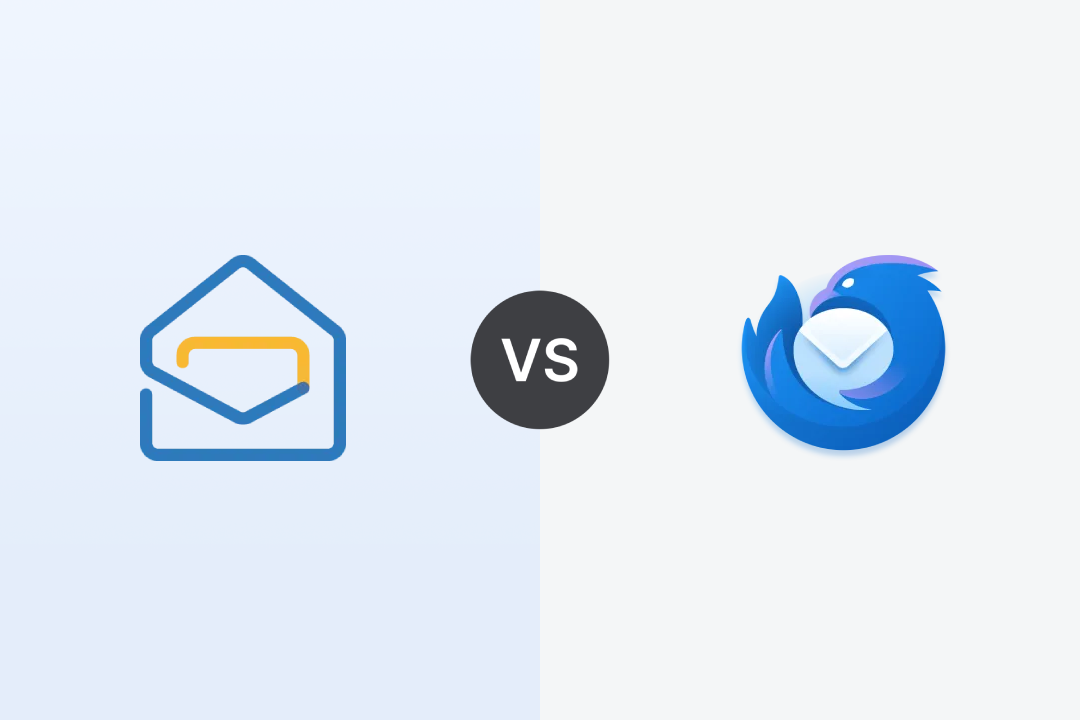 Zoho Mail Desktop Lite vs Thunderbird Comparison Image